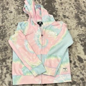 Roots Kids Pastel Tie-Dye Zip Hoodie